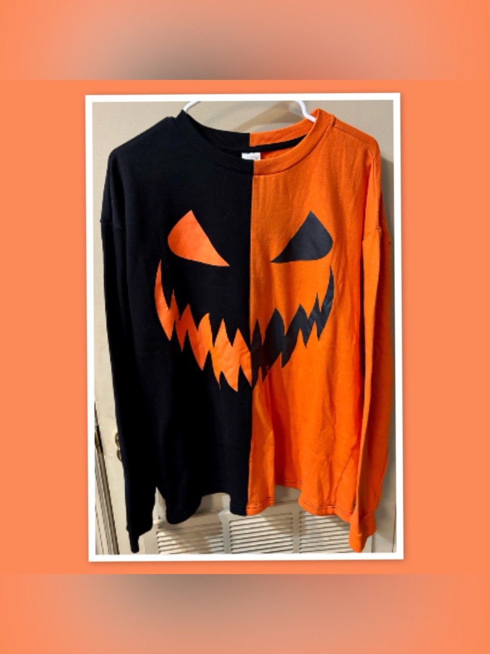Spirit Halloween Jack-O'-Lantern Sweatshirt ~ Size Large